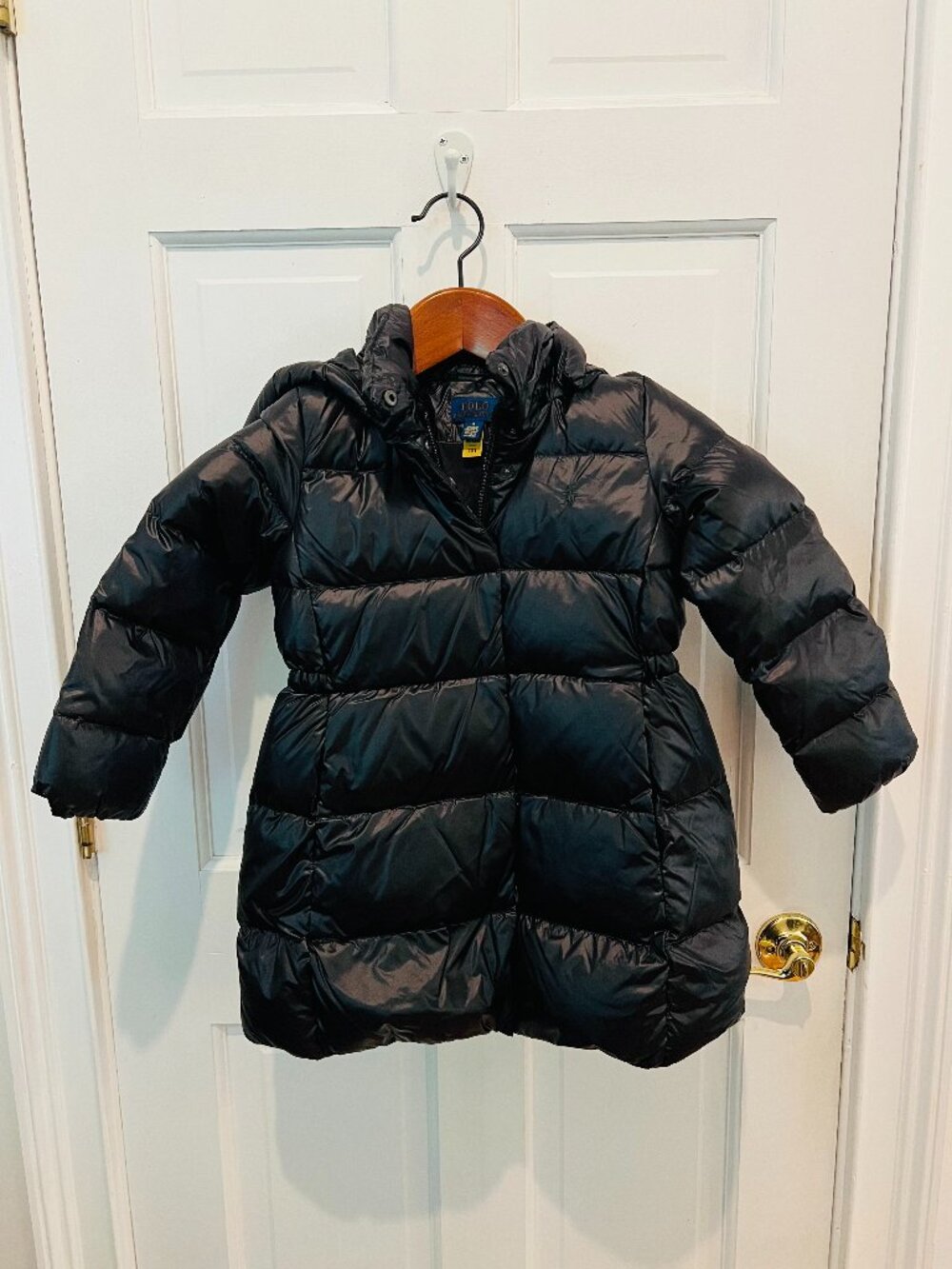 POLO RALPH LAUREN Little Girl's Momentum Water-resistant Down Coat In Polo Black